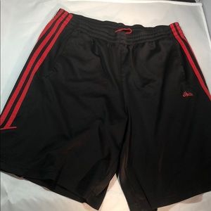 Men’s L Black Adidas Climalite Running Shorts